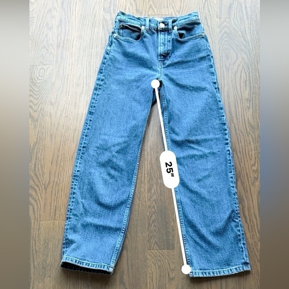 Everlane Women’s The wet High Jeans Size 23 Blue preppy casual F - Picture 6 of 9